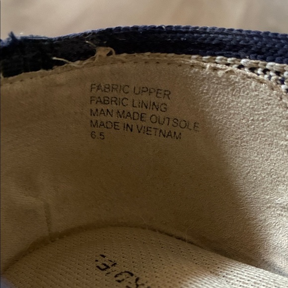 Birdies Blackbird Eggshell Navy Knit Point Toe Loafers - Picture 7 of 8